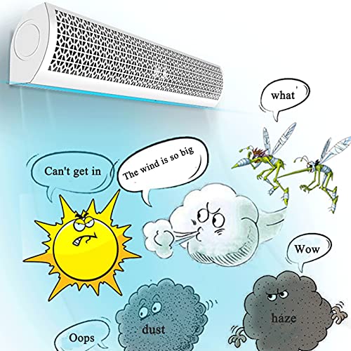 Luchtgordijn Luchtgordijn Voor Binnen Commercieel Geluidsarm Natuurlijke Wind Verstelbare Windrichting Roestvrij Metalen… - Image 7