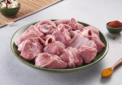 FreshToHome Premium Fresh Mutton Curry Cut Bone In Indian 480g to 500g