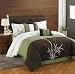 8 Piece Cal King Bamboo Embroidered Comforter Set