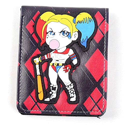 Preisvergleich Produktbild CCTXUE Geldbeutel Männer Portemonnaie Frauen Leder RFID Geldklammer Münzfach Karten Kreditkartenetui Anime Kartenetui Geschenk Mini Herren Reisebrieftasche PU Deadpool-9