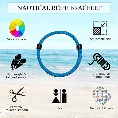 Tempbeau Nautical Braided Rope Bracelets Set thumb #3