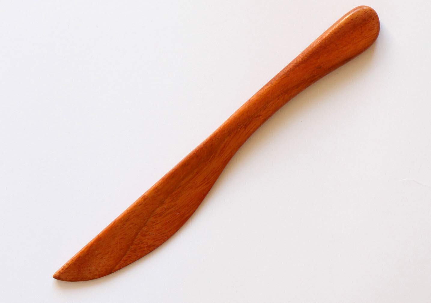 Redchocol8 Red/Brown Chocol8® Wooden Butter Knife Jam Cheese Spreader Handmade Solid 17Cm