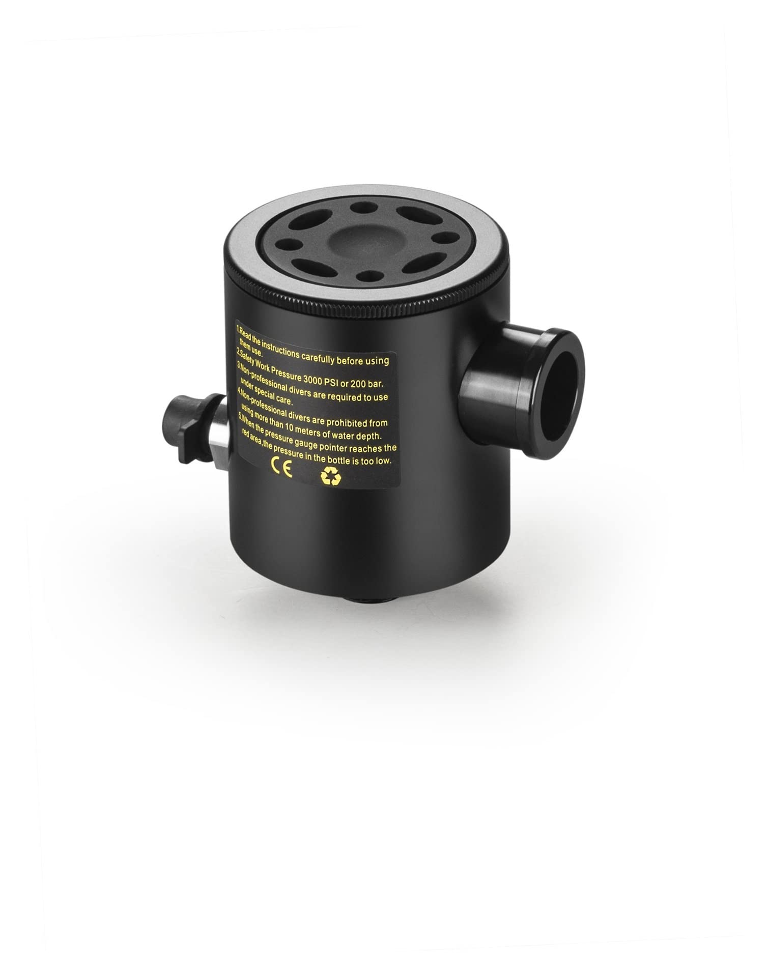 Équipement de plongée sous-marine, Mini Bouteille D'oxygène Plongée Enseignement Appareil Respiratoire Sous-marin Équipement De Natation Réservoir D'oxygène Respiratoire Tête De Valve Respiratoire ( C