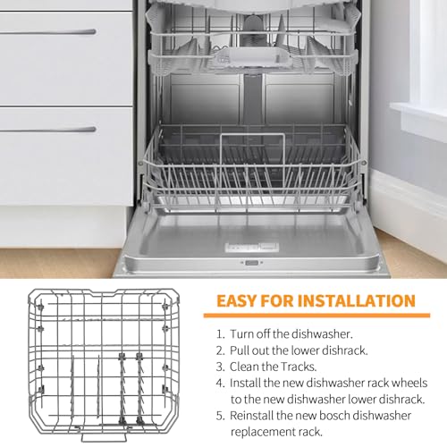 Panier inférieur Bosch bloqué ? Solution pour lave-vaisselle 61 cm - 7