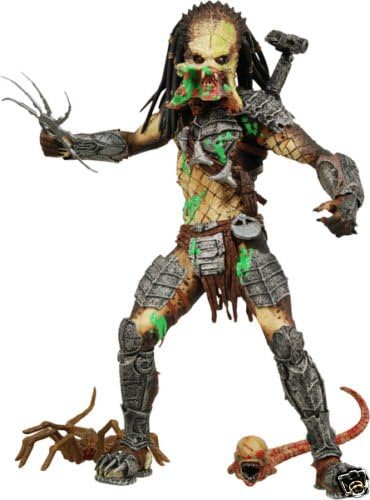 AVPR series 4 UNMASKED BLOODY PREDATOR 7" Action Figure Aliens vs. Predator Requiem movie