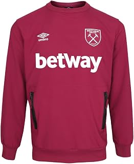 Umbro 2022-2023 East London Travel Sweat Top (Red Plum)