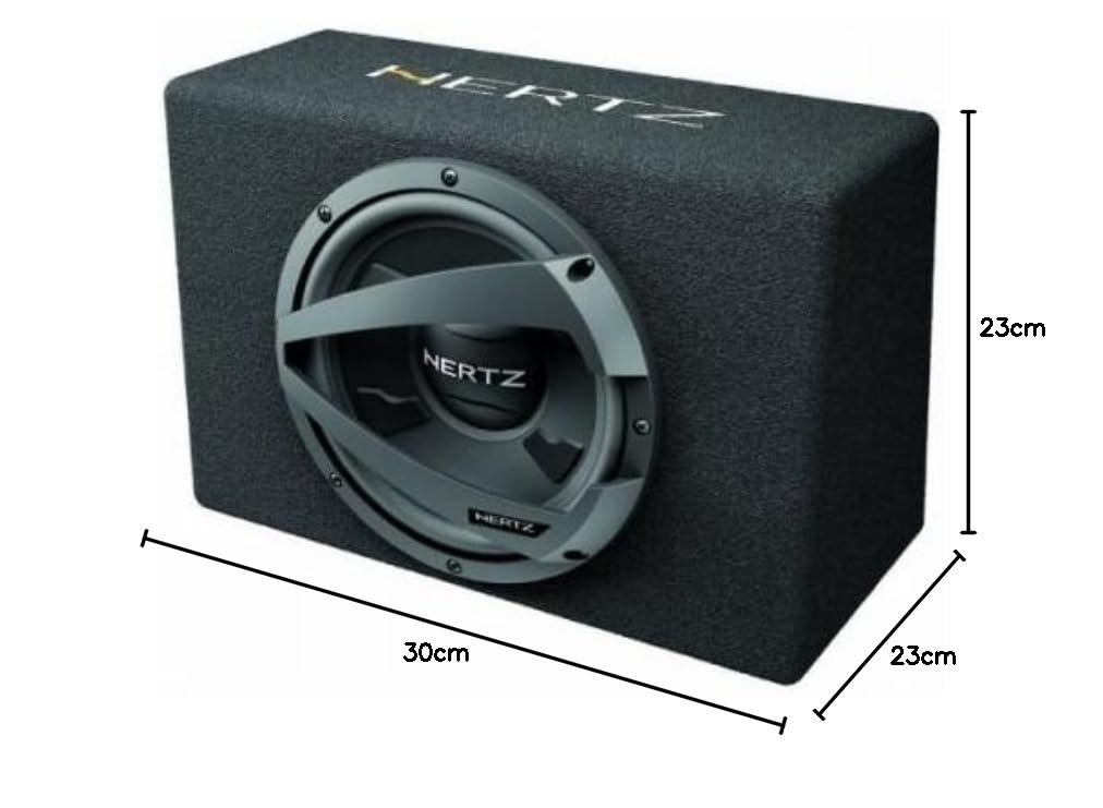 Hertz DBX 25.3 - Subwoofer in box reflex da 250 mm con struttura robusta e carico accordato per bassi profondi e controllati, potenza massima 600W