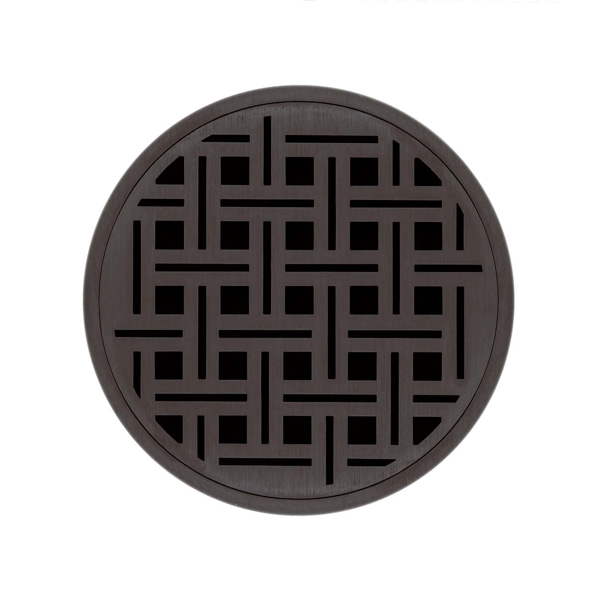 5" Round Weave Pattern Decorative Plate for RV 5, RVD 5, RVDB 5 in Oil Rubbed Bronze