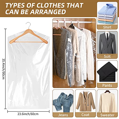 MTOATOUY-20-Pack-Dry-Cleaner-Bags-Plastic-Clear-Bags-Transparent-Clothing-Dust-Cover-Dustproof-Hanging-Garment-Bags236-x-354-In