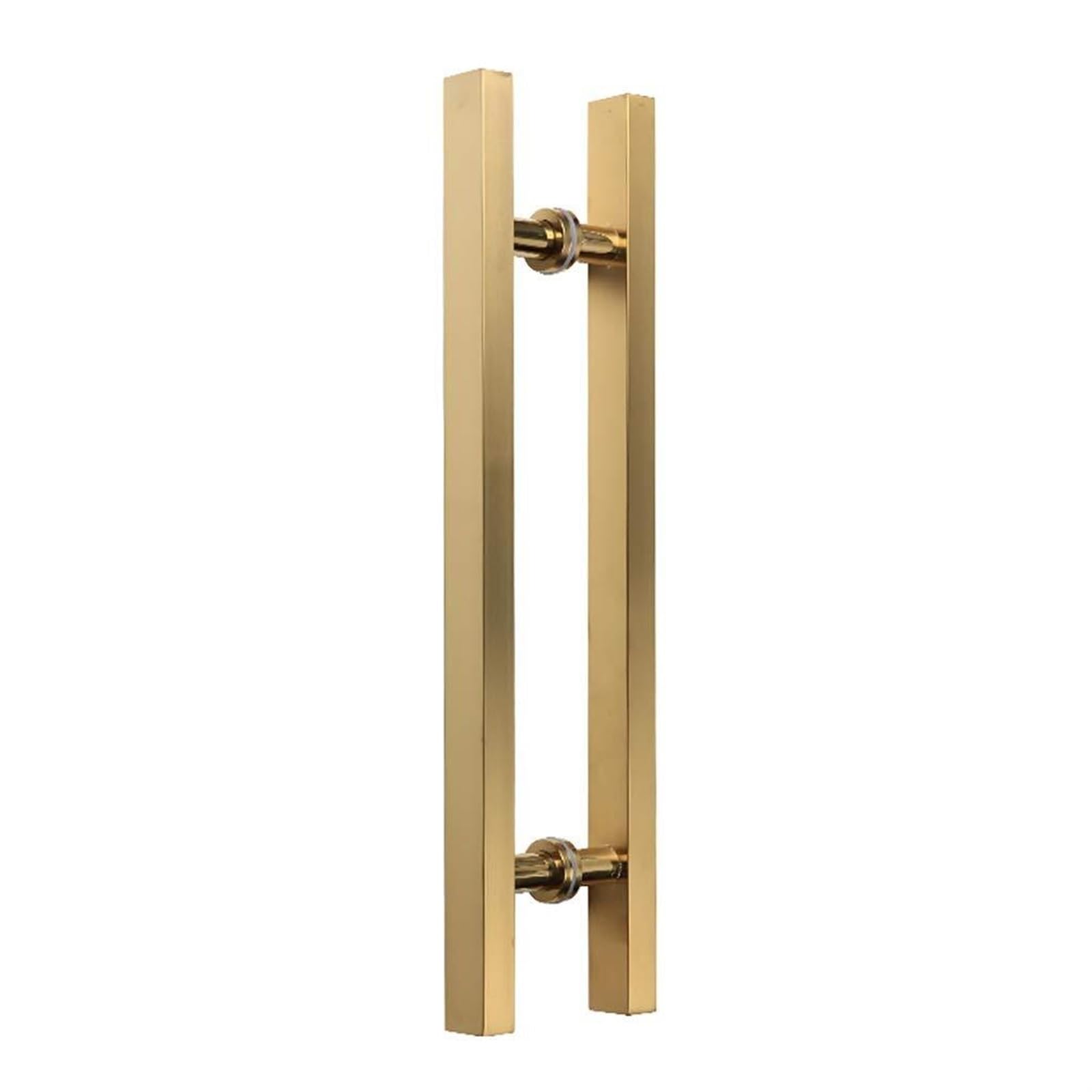 Poignée de porte en bois et verre carrée pour rénovation entrée
