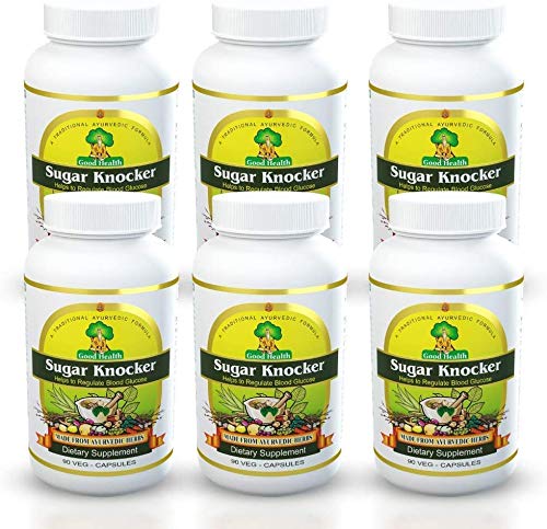 Deals4Goods Sugar Knocker Ayurvedic Medicine for Diabetes, 100% Natural Herbal Product Without Side Effect (540 Veg Capsules for 6 Months) (Pack of 6 Bottel)