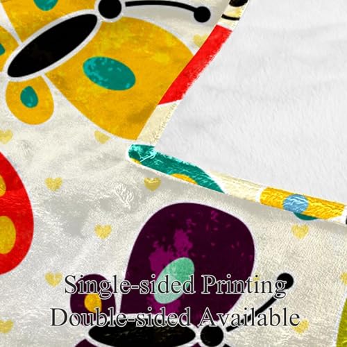 Jeté de canapé papillon couverture chaude en microfibre pour vos soirées