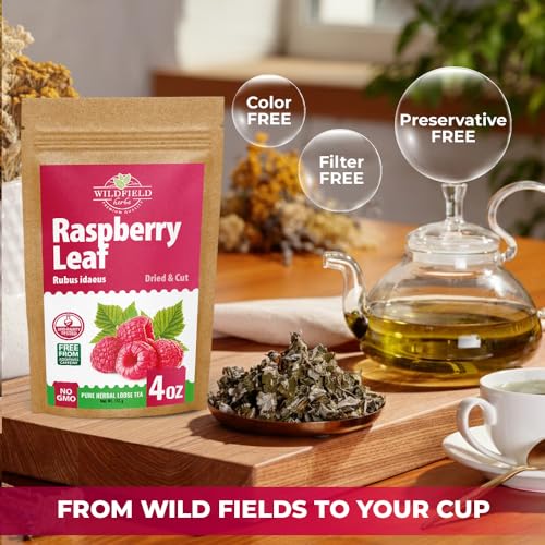 Image of 4 oz. Raspberry Leaf Tea Rasberry Leaf Herbs (Rubus Idaeus Folium) - 113g Rasberry Leave Tea Hojas De Frambuesa
