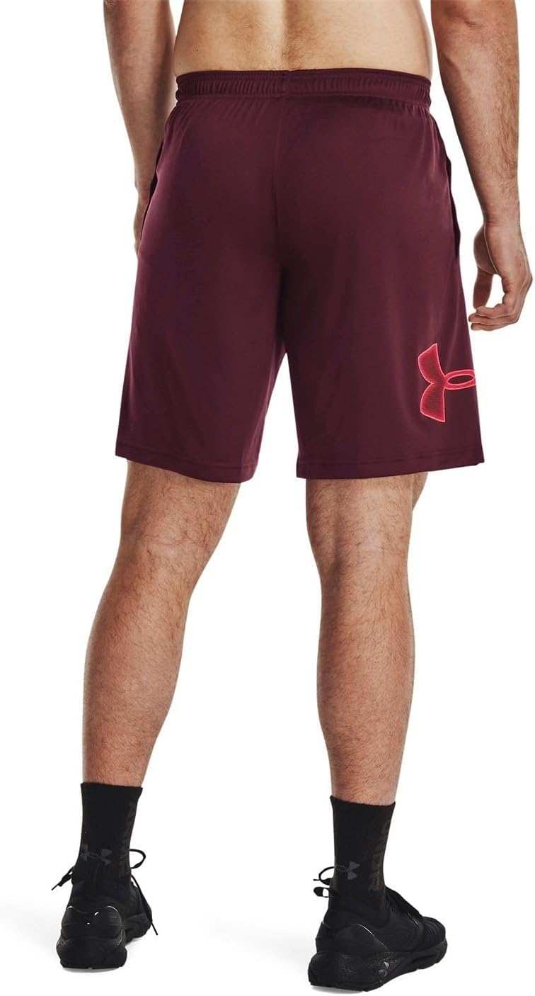 Under Armour Mens Tech Graphic Short, (602) Dark Maroon Beta