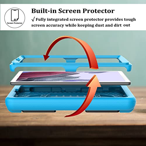 Ltrop Samsung Galaxy Tab A7 Lite Case 8.7 Inch 2021,Galaxy Tab A7 Lite Case,Built In Screen Protector, Shockproof Handle Stand Kids Case For Samsung Galaxy Tab A7 Lite 8.7" (Sm-T220/T225/T227), Blue #TOP2