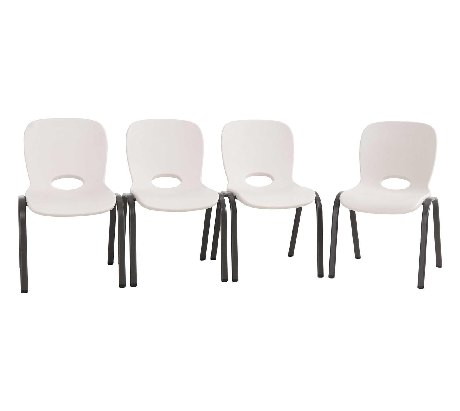 Amazon.com: LIFETIME 80383 Kids Stacking Chair, Almond : Home