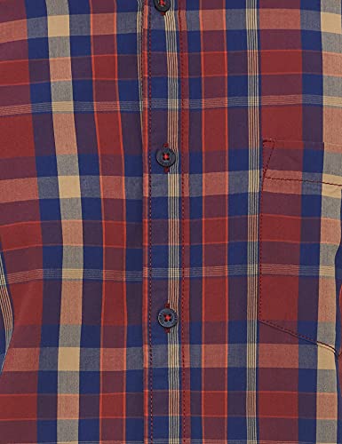 Image of Amazon Brand - Symbol Men's Cotton Checkered Regular Fit Casual Shirt