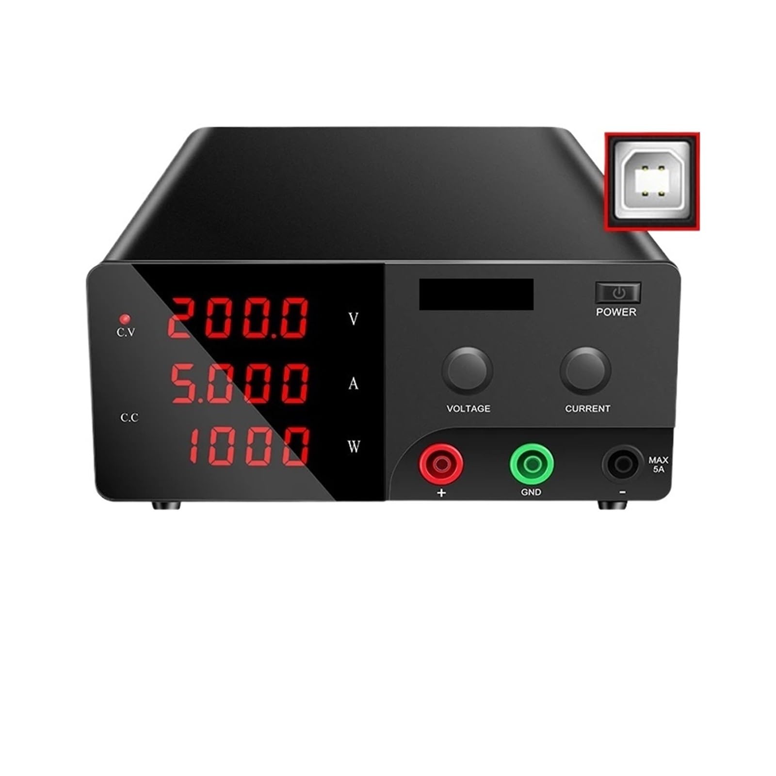 BALYDLUL Software Power DC Power Supply 200V 100V 60V 30V 150V 15V Bench Power Supply Adjustable(R-SPS1530-USB)