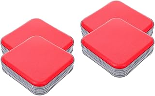 Homoyoyo 4 Pçs Bolsa De Embreagem CD Suporte De Dvd Para Carro Bolsa Quadrada Suporte De Dvd Suporte De Carteira Dvds Suporte De Estojo Organizador De Plástico Estojo De CD Vermelho Estojo