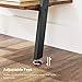 VASAGLE Ladder Shelf, 4-Tier Bookshelf, Storage Rack Shelves, for Living Room, Kitchen, Office, Steel, Stable, Sloping, Leaning Against The Wall, Industrial, Rustic Brown and Black