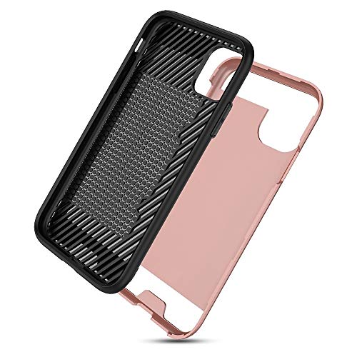 Couverture de protection dure iPhone 11 Pro brossé Silver style métallisé - 3