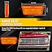 VYNTRAL Front Turn Signal Lens Set Compatible with Fo-rd F100 F-100 1967-1971, [DOT Certified] [IP67 Waterproof] Side Marker Lights Housing [No Bulbs], 2 PCS, Sleek Amber Lens