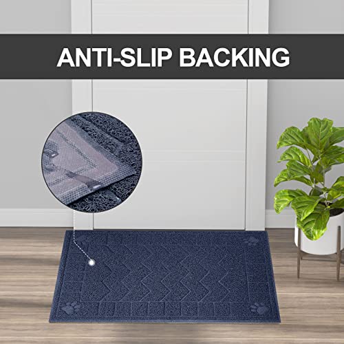 Image of Cat Litter Mat, Litter Trapping Mat Soft on Kitty Paws, 47 inch x 35 inch Kitten Litter Box Mat for Cleaner Floors, Waterproof, Easy Clean, Durable XL Large Size Cat Litter Pad for Kitten.