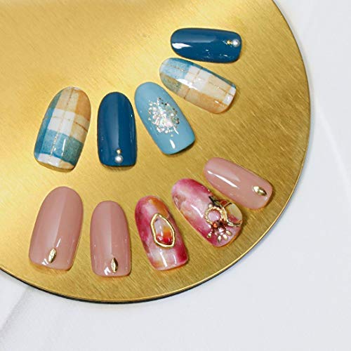 Palette nail art palette mélange vernis à ongles ronde et carrée dorée pour mélanger les couleurs