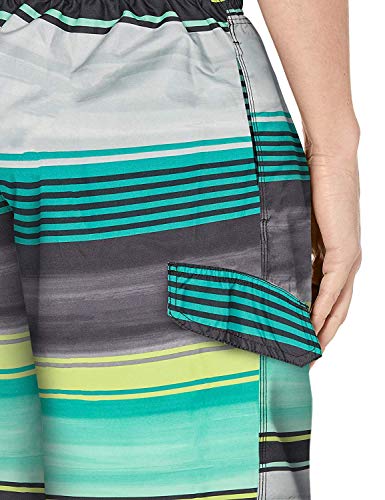 Image of Kanu Surf Men's Big Viper Extended Size Stripe Swim Trunk