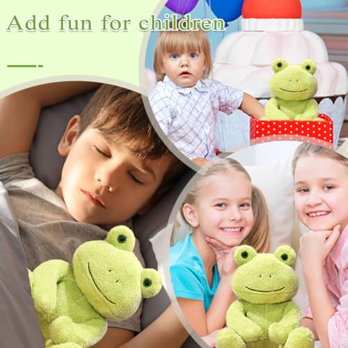 APPCRFM Frosch Kuscheltier Plüsch, Frosch Kuscheltier Kinder, Cute Animal Frog Plush, Tier-Frosch-Aufkleber, Geburtstags Geschenke für Jungen und Mädchen - 25CM