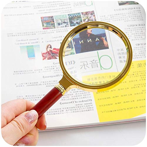 Werkzeuge Tragbare HD 10X Schmucklupe Lupe LED Handheld 80mm goldenes optisches Glas Lese- und Uhrenreparaturwerkzeug Vergrößerungsglas