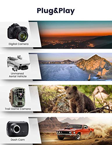 Image of Trail Camera USB C SD Card Reader, ChiaoPio 2 in 1 USB-C to Memory Card Adapter with SD MicroSD Dual-Slot Compatible with iPhone 15 iPad Mac MacBook Pro /Air /Mini Samsung Android Laptop