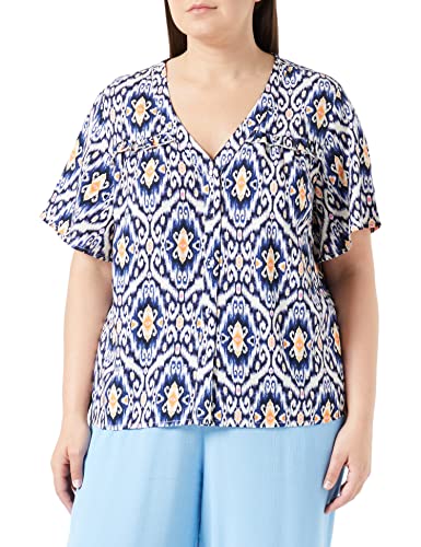 T-Shirt Col V Vero Moda Fluide pour un Look d'Été Décontracté