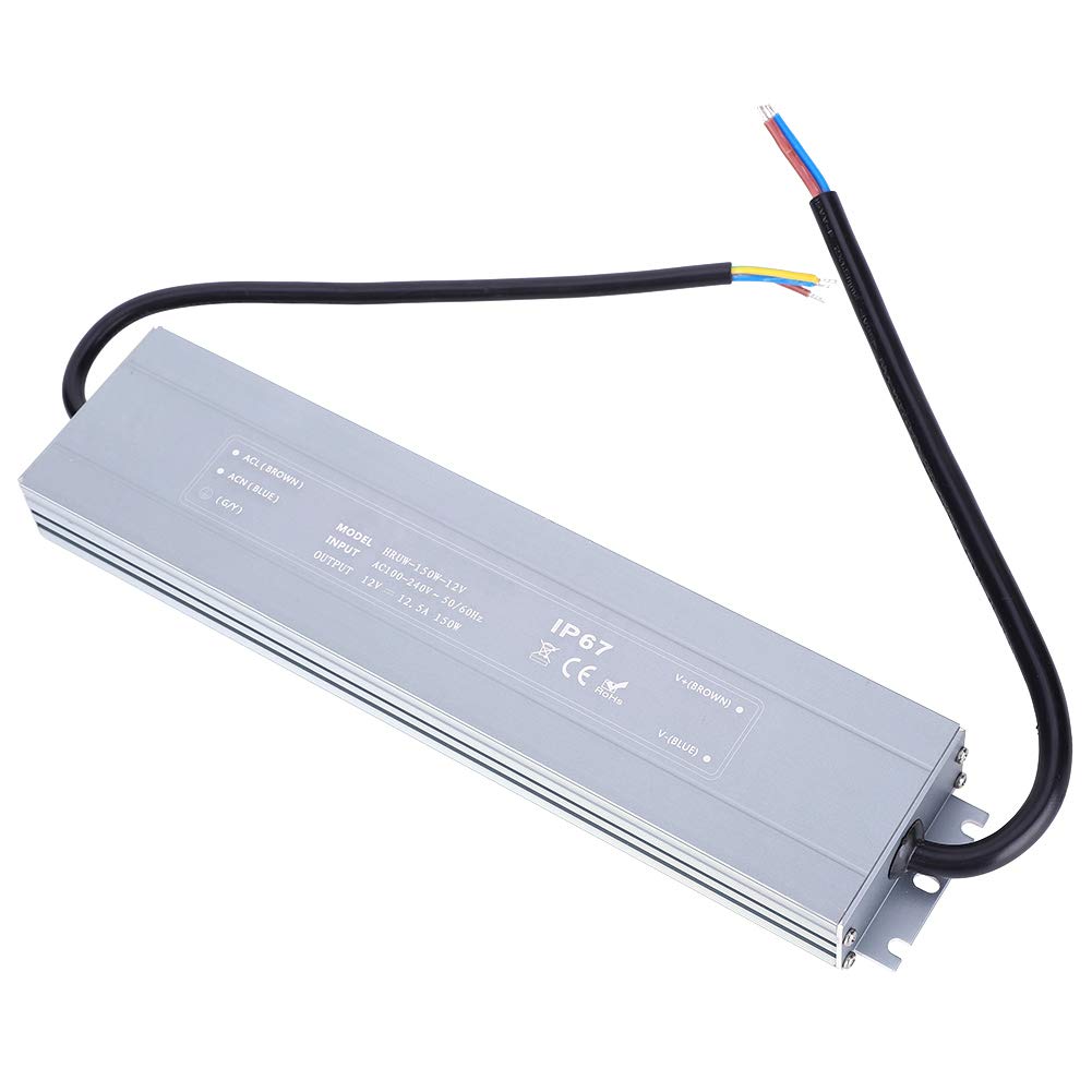 Alimentazione a LED impermeabile Ultra sottile IP67 HRUW 150W Trasformatore di driver LED 12 V per progetti di illuminazione interna esterno
