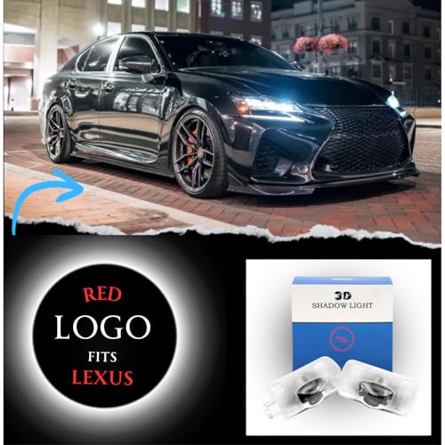 Luz LED de puerta para coche con proyector de logo rojo miniatura 2