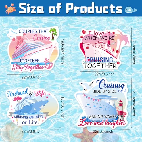 Imanes Decorativos de Puerta para Crucero Pareja 4Pzs miniatura 2