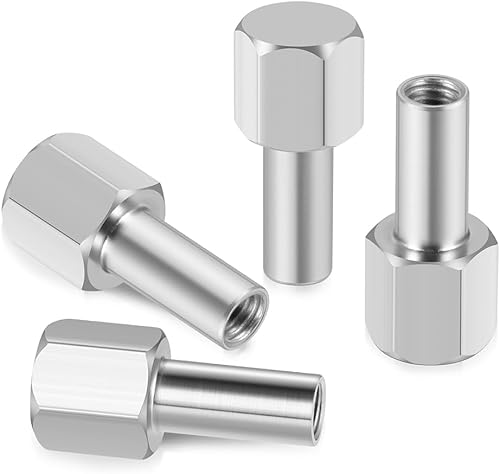 Miniatura 3 de MOHERO Tuercas centrales de metal para 110 RC Crawler Car SCX10 Wraith 0.472 in Hub de rueda Adaptador de unidad hexagonal de 0.787 in de extensión