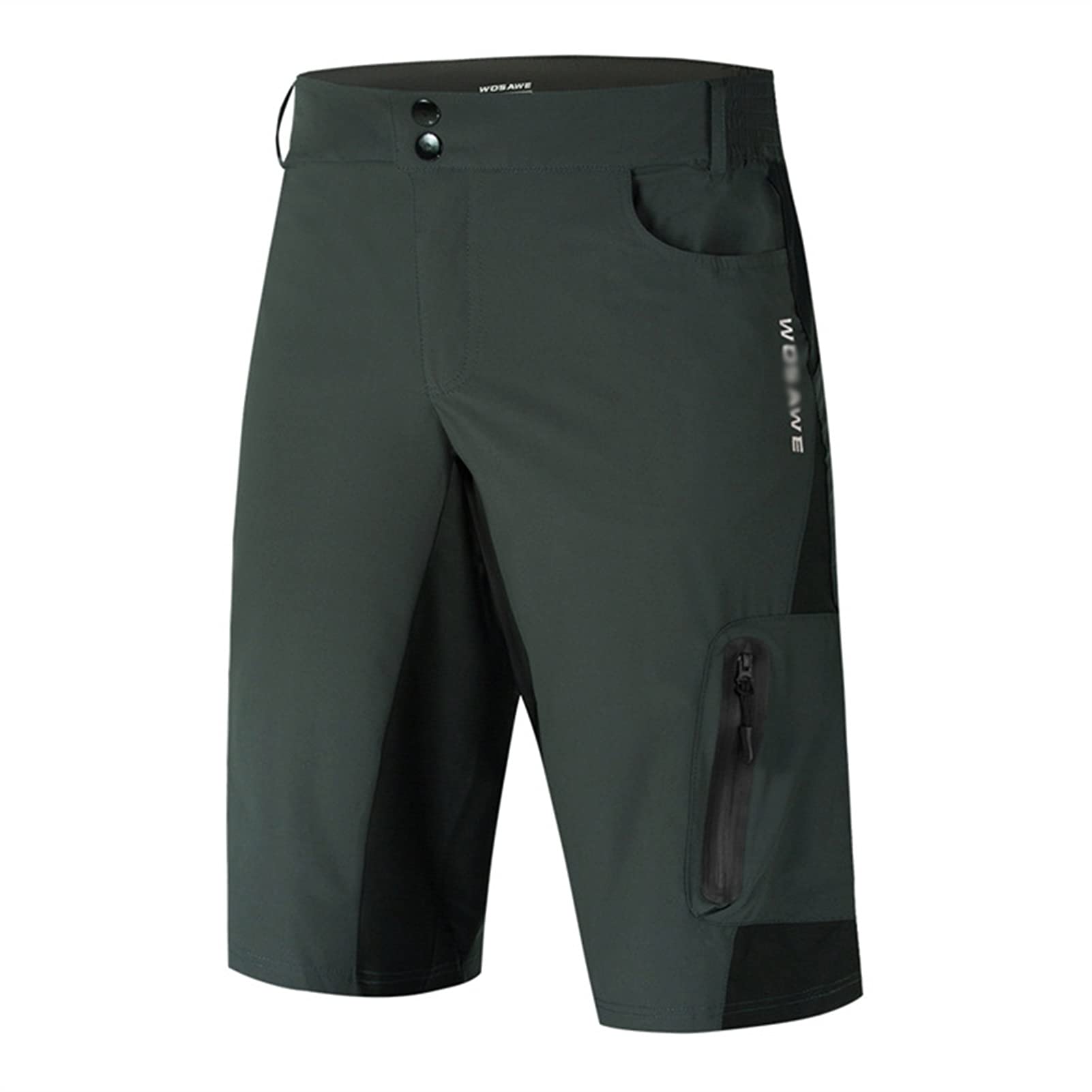 Szorty rowerowe Męskie spodenki rowerowe MTB Spodenki rowerowe Bez wyściełanych spodenek rowerowych Oddychające szybkoschnące spodenki do roweru górskiego Baggy Shorts do jazdy na świeżym powietrzu do biegania na siłownię (kolor: A, rozmiar: D (XL))