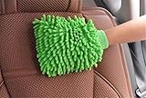 Dimensiones: (20x 16 x 1 cm) szaerfa Microfibra Coche Cocina Hogar Lavado Limpieza Guante Microfibra Mitt (Green)