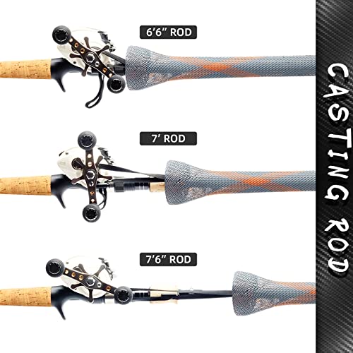 Image of SF Fishing Rod Sock Fishing Rod Sleeve Rod Cover Braided Mesh Rod Protector Pole Gloves Fishing Tools for Spinning Fishing Rod,Casting Rod,Musky Rod, Ice Rod, Fly Rod, Spey Rod