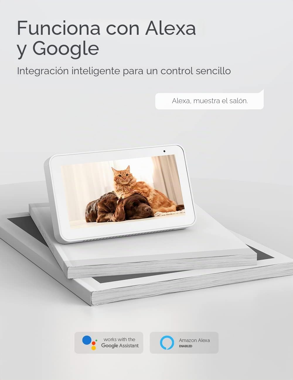 Nooie Cámara de vigilancia 2K Interior, Monitor de bebé WiFi de 360° con cámara, cámara para Perros con aplicación, Seguimiento de Movimiento, visión Nocturna, Audio bidireccional