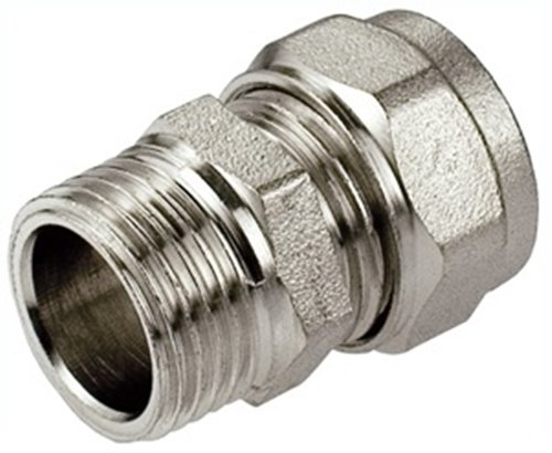 Anello Di Bloccaggio Morsetto Collegamento Passaggio AG Raccordo A Compressione PEX PE Di X Vite Ubfitting, 25x3/4" AG - Foto 8