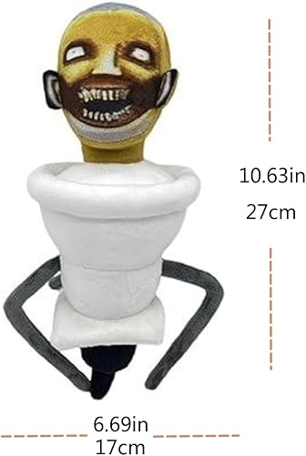 Miniatura 2 de Peluche de hombre parásito para el inodoro, peluche suave con forma de parásito para coleccionistas, fanáticos, niños, adultos, Halloween, Acción de