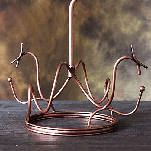 Soporte para 2 Botellas de Vino de Metal Bronce miniatura 4