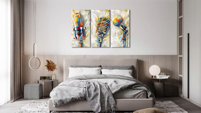 Amazon.com: LoveHouse Colorful Music Painting Wall Art Decor