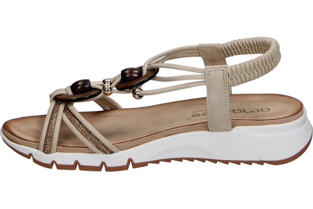 amarpies | Sandalias con Cuña Mujer – Sandalia Estilosa con Detalles – Sandalia de Verano sin Cierre – Slip On – Cuña Media y Cómoda – Versátiles y Estilosas – Modelo ABZ30146
