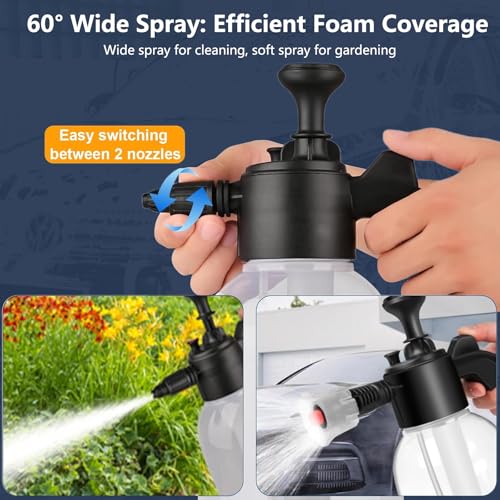 Distributeur de mousse sous pression robuste 2L pour prélavage de voiture - 6