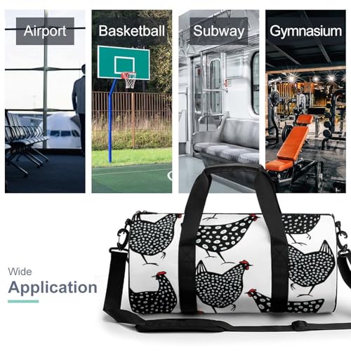 Sac week-end Poulet Noir résistant pour organiser vos bagages