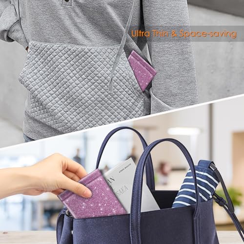 Image of FINTIE Soft Eyeglasses Case with Cleaning Cloth, Portable Squeeze Top Vegan Leather Glasses Pouch, Sunglasses Eyewear Bag