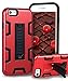iPhone 7 Case XIQI with Kickstand Anti-Slip Shockproof Impact Defender Heavy Duty Amror Hybrid Slim Dual Layer Case With TPU and PC Cover for iPhone 7 4.7 inch Case,Red Black